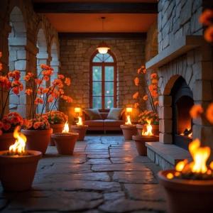 Forest Flame Hearth Room

A fire-lit lounge of autumnal tones, w...