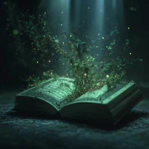 i need awhat i need is quran picture with some arabic words come...