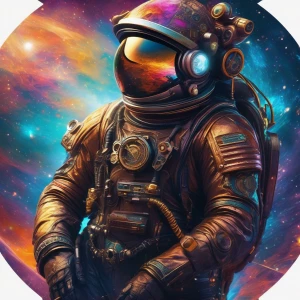 In the depths of a distant galaxy, a vividly illuminated enigmat...