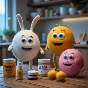 make me a stop motion film that's 60 seconds with house3 hold pr...