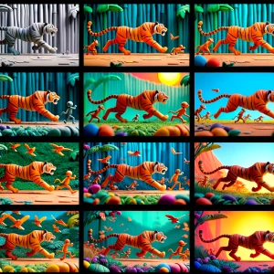 can you gerate sevral diferent images to make it stop motion