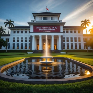 A majestic and dignified building of “Dinas Psikologi TNI AD” (I...