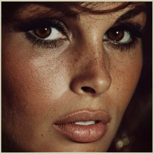 Close up of Raquel Welch
