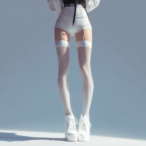 Full height, so that the legs are visible