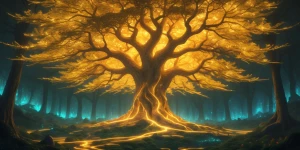 In the midst of a bioluminescent mythopoeic virtual realm, a maj...