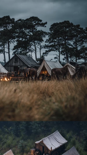 “A gritty 19th-century outlaw camp set in the southern Brazilian...