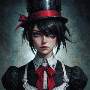 black Butler art style woman