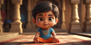 🏜️ डेजर्ट का दृश्य, गर्म रेत, आसमान साफ़।
एक हरा तोता अपनी चोंच...