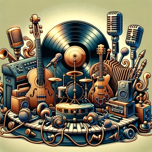 Create an image for the song generator app "Sonic Sculpture" tha...