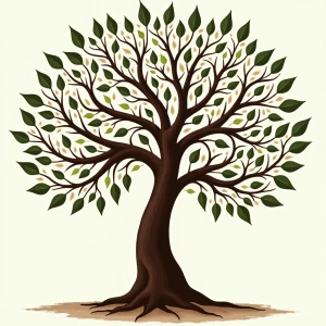 Banner states,
“National Roots Day
December 23”
(Realistic style...