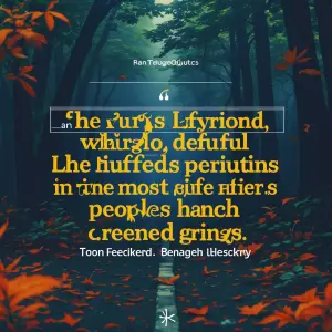 A life quote with a background and effects