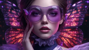 A highly detailed, hyper-realistic digital painting features a c...