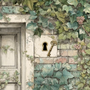 Print-ready junk journal page, A4 portrait full-bleed (approx. 2...