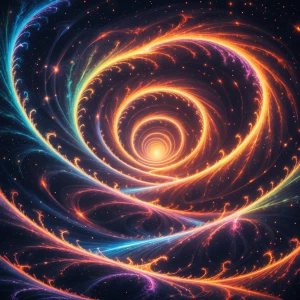 Floating amidst a sea of shimmering stardust, a colossal celesti...