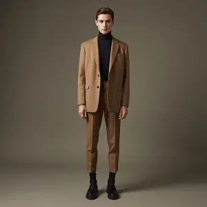 full body photo of a person wearing a stylish outfit, standing i...