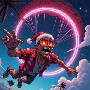 GTA Vice City loading screen action card: cel-shaded wiry SPX690...