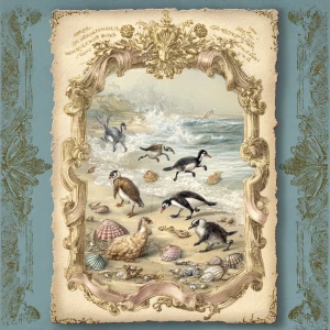 Print-ready junk journal page, A4 portrait full-bleed (≈2480×350...