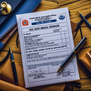 Sick leave medical certificate for 28 oct 2025 for name Vivek ra...