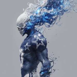 A high-detail digital painting of an ethereal, muscular figure w...