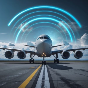 ShRadio Waves from radar hitting airplane and bouncing back