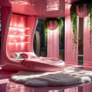 Create an image of the Roselight Room: This room is a luminous o...