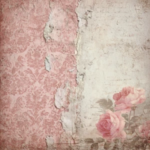 Shabby chic vintage scrapbook background paper, 12x12 inch print...