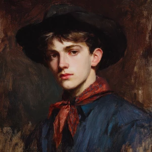 highly detailed portrait painted in the style of John Singer Sar...