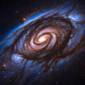 Con más de 500.000 años luz de diámetro, NGC 6872 (abajo a la iz...