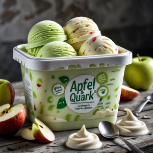 Generate an image showing a large plastic container filled with...