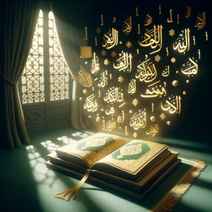 i need awhat i need is quran picture with some arabic words come...