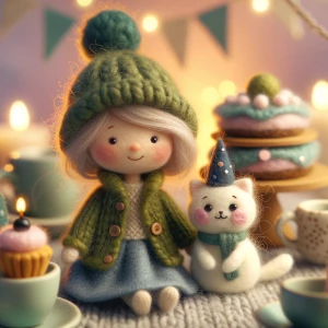 /imagine prompt: ultra-detailed macro photograph of a handmade m...