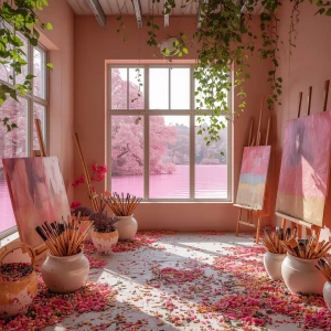 Immerse yourself in the tranquil ambiance of Pinkmist Atelier, a...