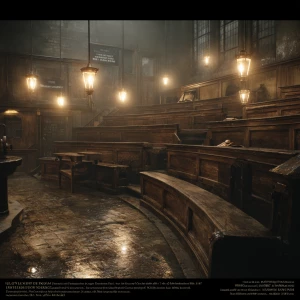 "Empty Victorian anatomy theatre at St. Bartholomew's Hospital L...