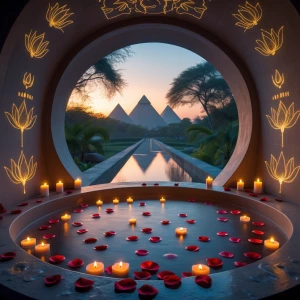 Master Bathroom – The Lotus Sanctuary: A masterpiece of serenity...