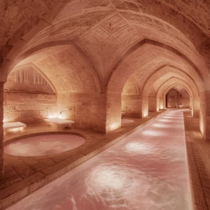 Transport yourself to Halite Flow Spa, a serene haven where hali...