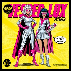 Retro 1960s comic book cover, bold yellow burst background, clea...