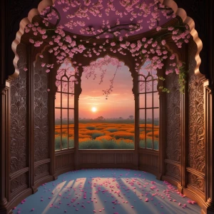 Guest Bedroom 2 — Garden Bloom Room: An enchanting chamber encir...