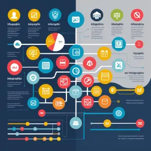 Visual hierarchical diagram of infographics