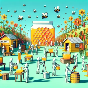 Create an animated video showcasing stick figures engaging in th...