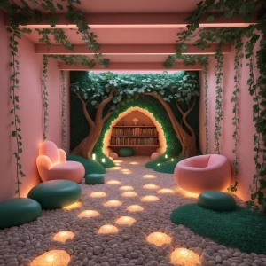 Child’s Room 2 – Eucalyptus Sprite Room: A whimsical forest have...