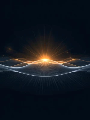 Abstract, premium digital artwork symbolizing support, collabora...