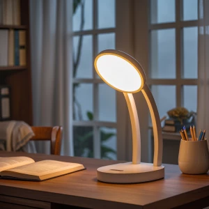 Lighted study table lamp