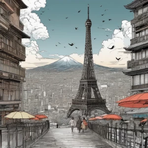 Crea un comic de todo lo que paso en la primera invasion frances...