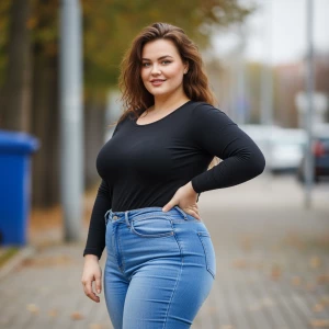 Chunky ass white woman hyper realistic