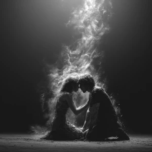 Two souls meeting for the last time at the border of dream and r...