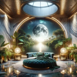 Imagine stepping into the luxurious Nile Moon Suite, a sanctuary...