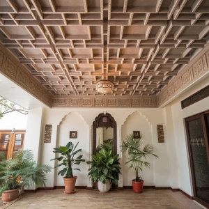 create a new image based on this image with a frame covered by a...