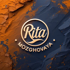 create a logo for brand name Rita Mozghovaya