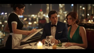 Create a photorealistic cinematic 16:9 scene in 4K resolution, d...