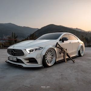 فينك تصورني جوا سيارة مرسيدس cls وتكون ب الابيض و الاسود وتحط جن...